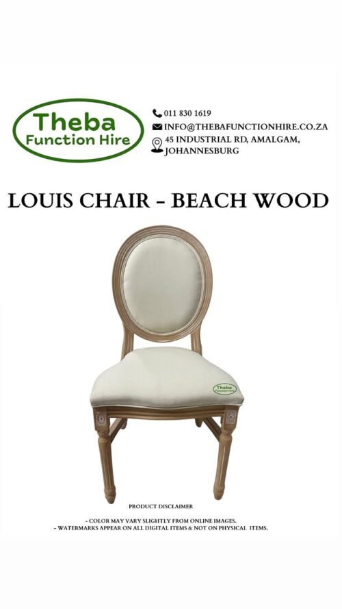 louis chair beach wood